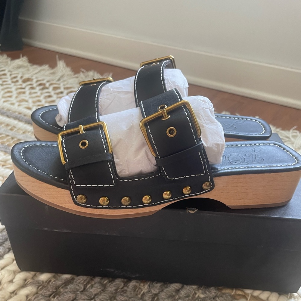 Double strap clog sandals